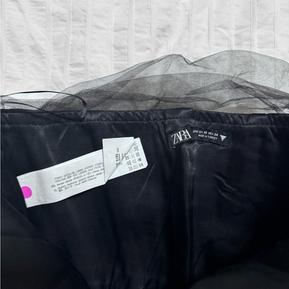 Zara Black Sheer Bustier Top - Picture 2 of 3